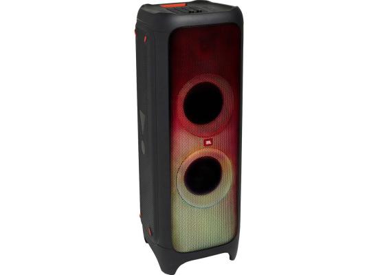 JBL Party Box 1000 Wireless Speaker, 1100W Audio Power, Integrated DJ Launchpad, 2 x 7" Mid-Range & 1 x 12" Woofer, Full Panel LED Lighting Effects, Concealed Wheels & Handle - Black